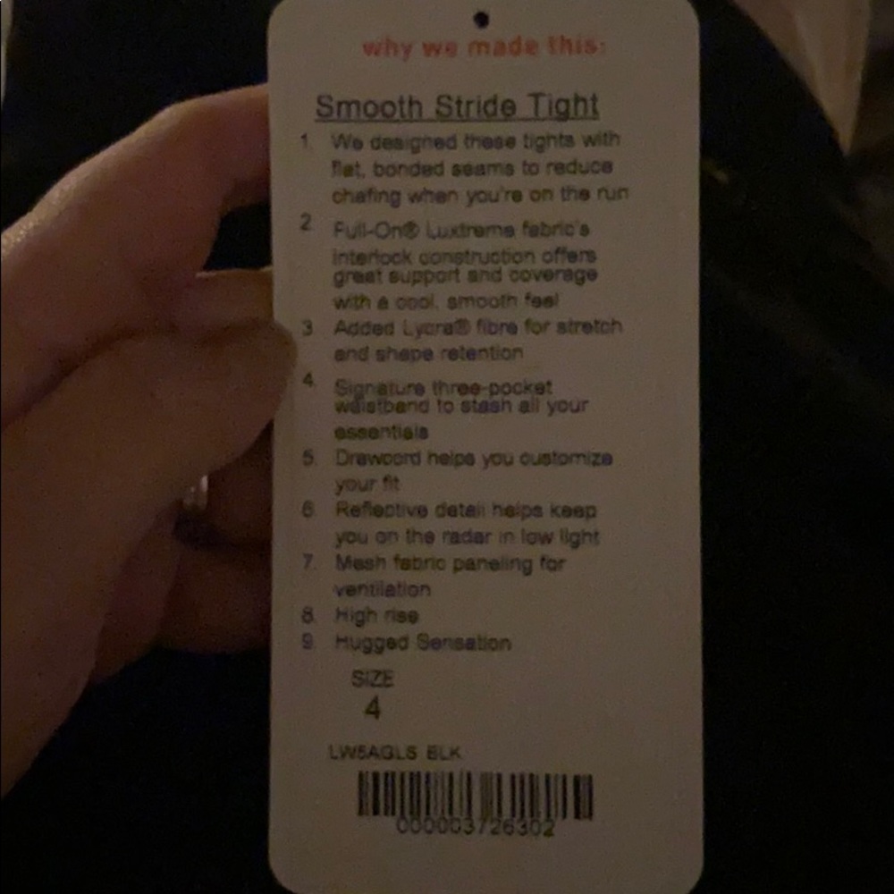 NWT Lululemon Smooth Stride Tight - Picture 4 of 4